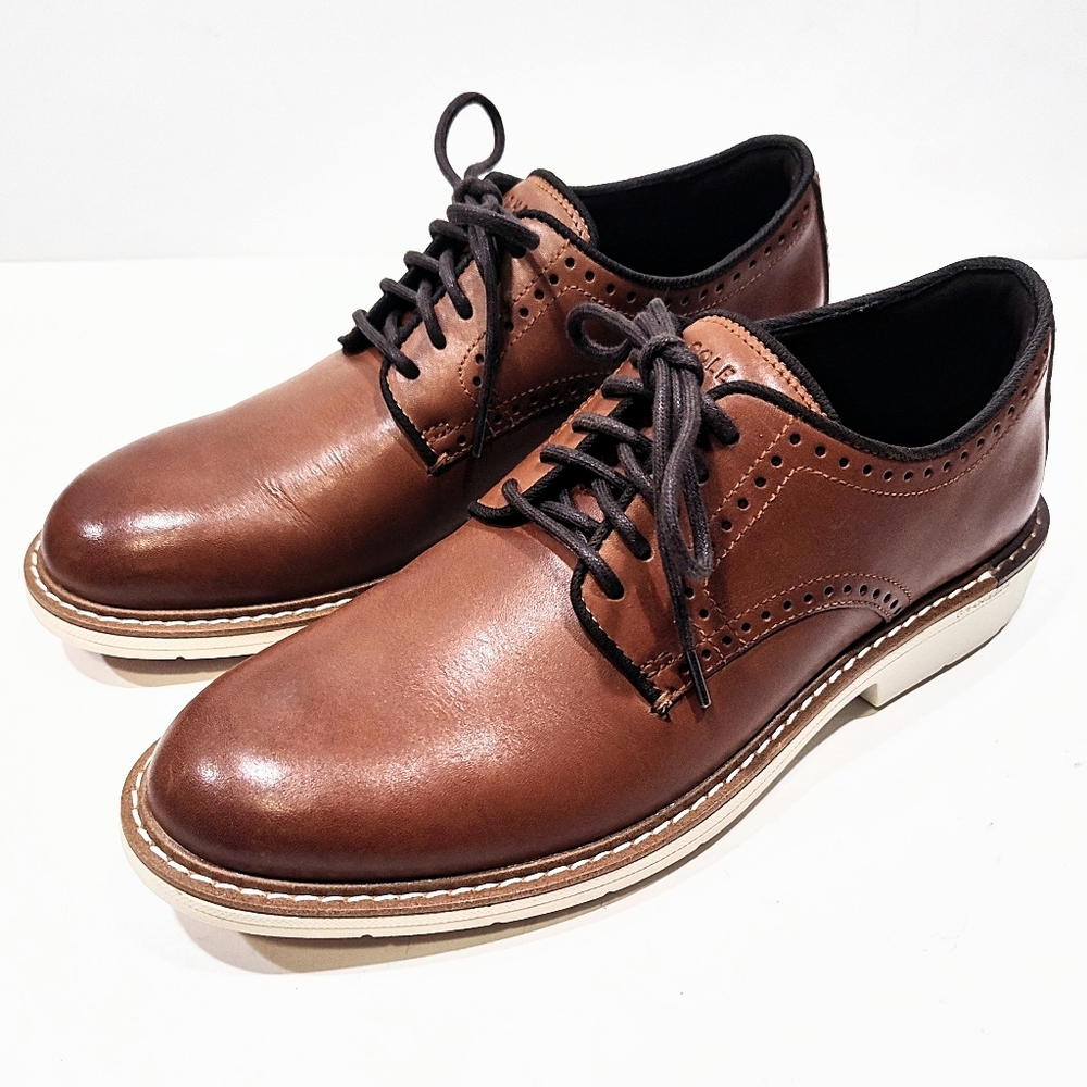 Cole Haan Go To Oxford Dress Shoe Men's 7M Grand 360 C34125 British Tan - Picture 3 of 11